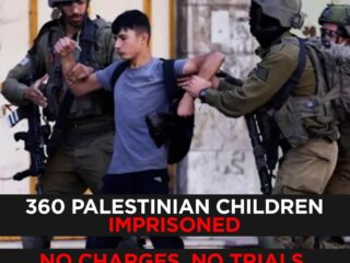 “Al Jazeera: 360 Palestinian Children Imprisoned — No Charges, No Trials, Only Trauma”