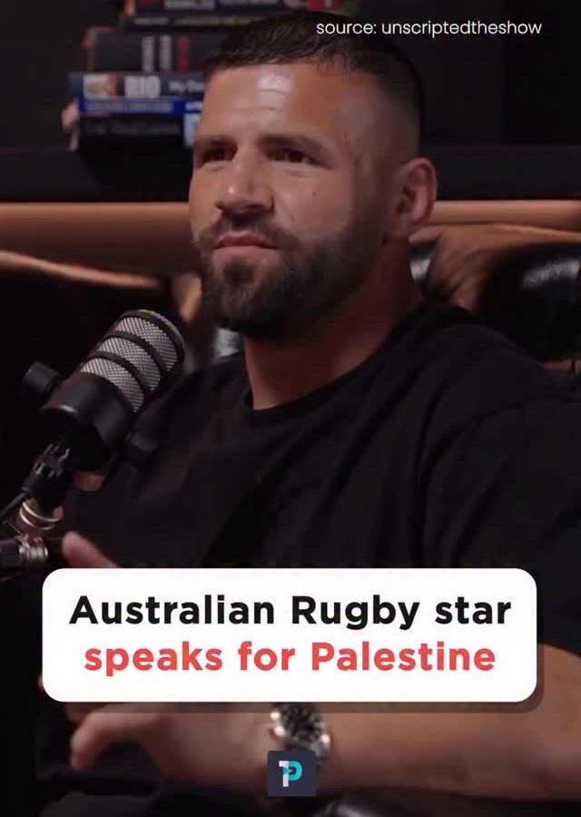 Australian Rugby Star Breaks Silence — Powerful Message in Support of Palestine Goes Viral