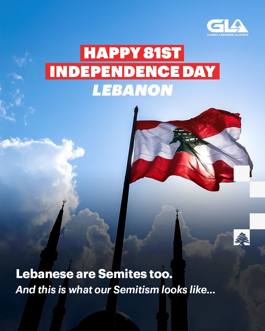 Happy 81st Independence Day Lebanon — Lebanese Celebrate Semitic Heritage