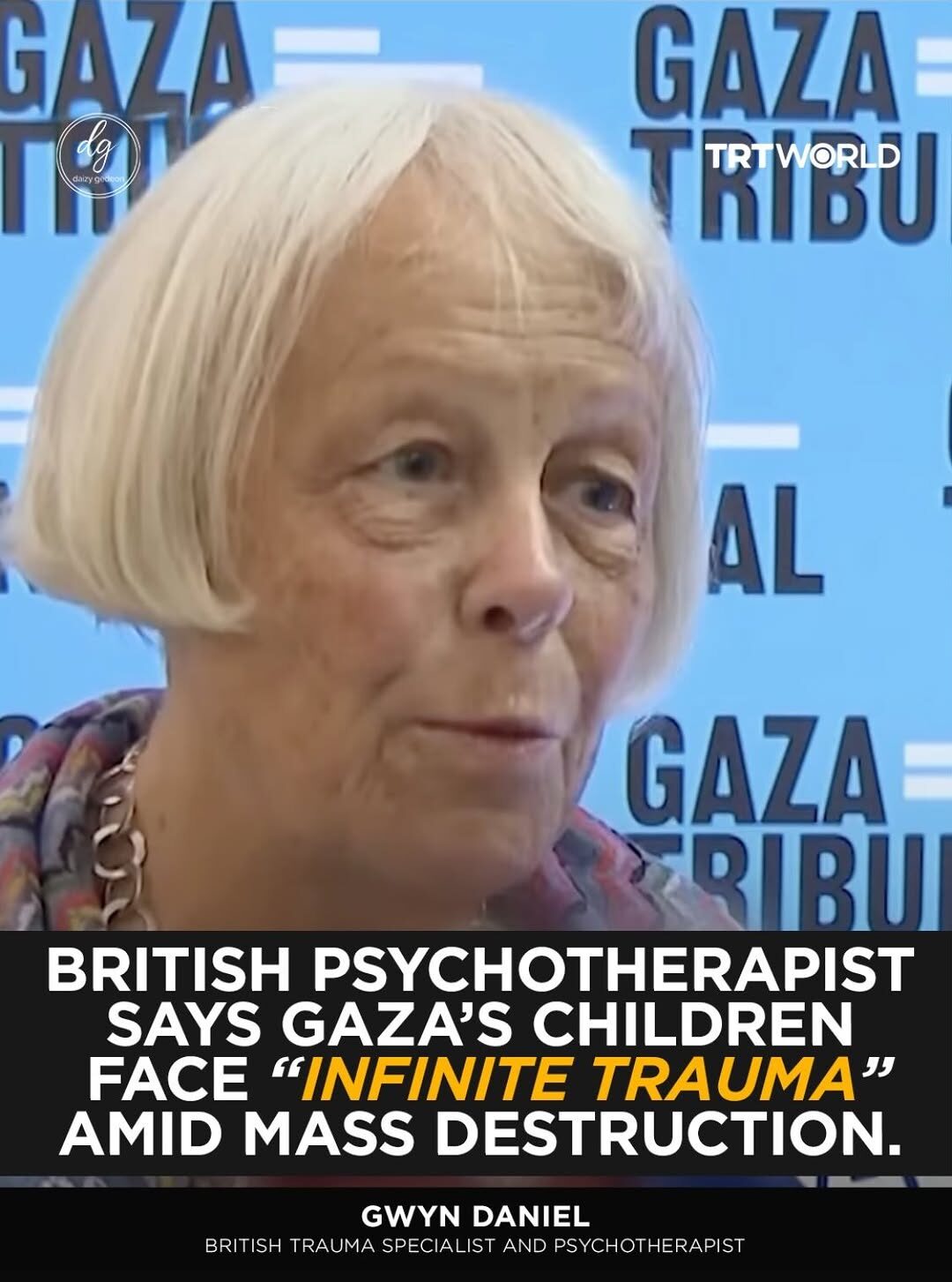 “INFINITE TRAUMA”: British Psychotherapist Gwyn Daniel Warns Gaza’s Children Face Lifelong Psychological Scars