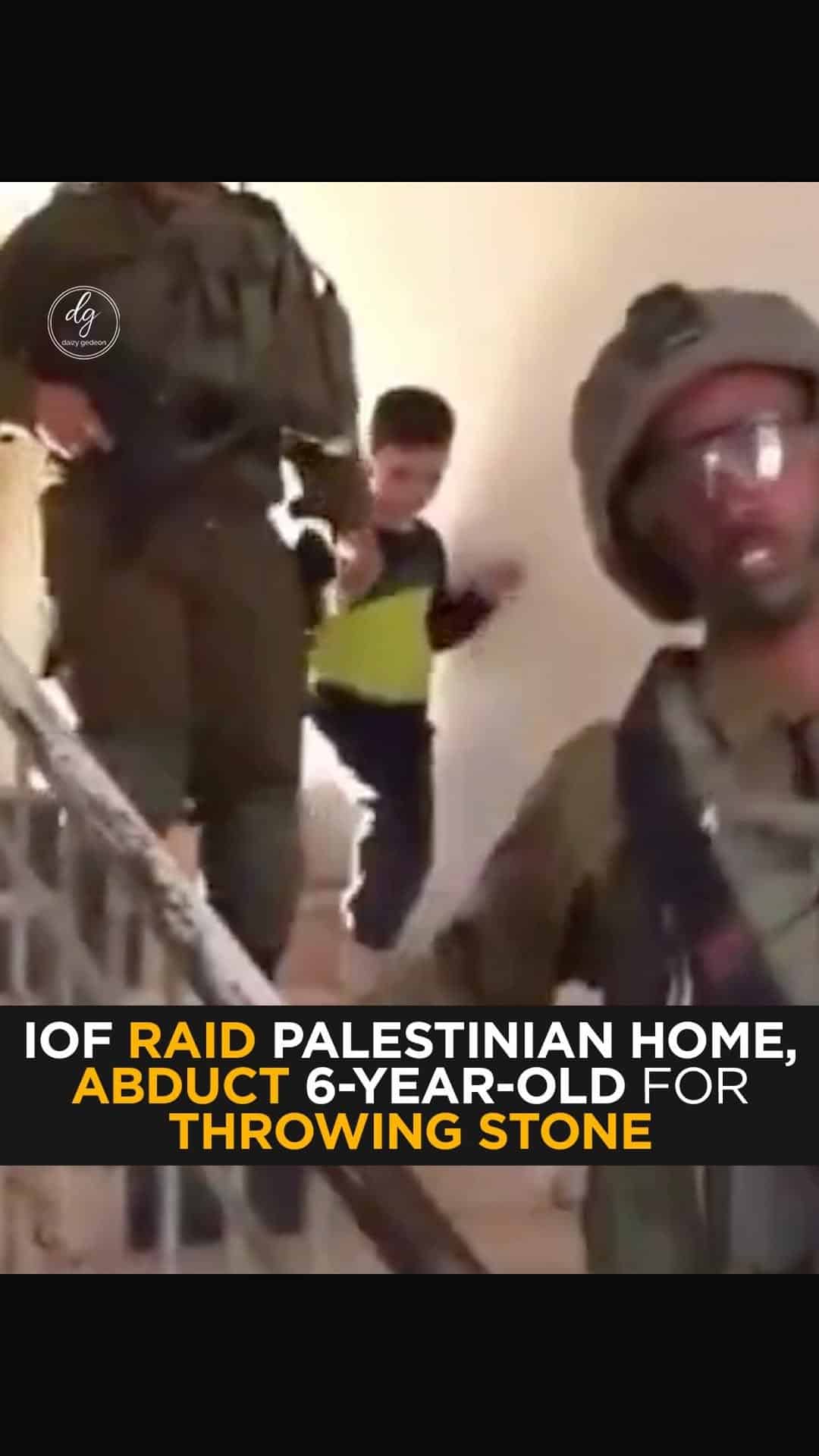 IOF Raid Palestinian Home, Abduct 6-Year-Old Accused of Throwing a Stone