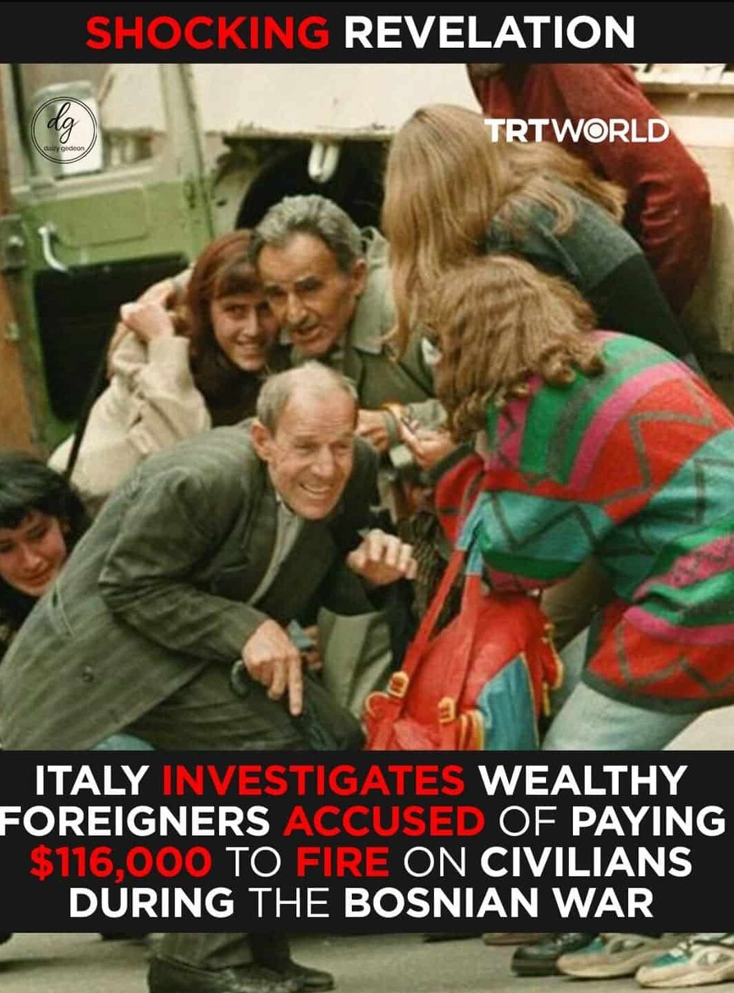 Italy Investigates Wealthy Foreigners Allegedly Paying $116,000 to Attack Civilians During Bosnian War