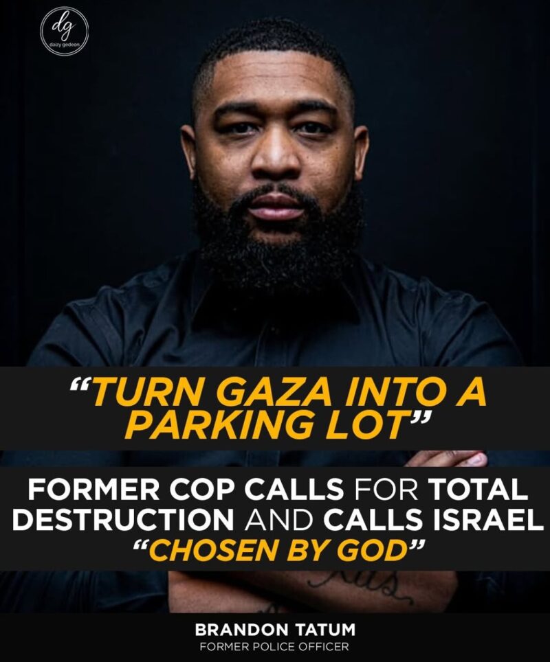 “Outrage After Ex-Officer Brandon Tatum Says ‘Turn Gaza Into a Parking Lot’ — Calls Spark Backlash”