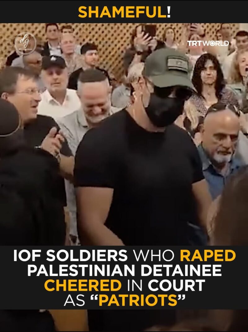 Outrage as Israeli Soldiers Accused of Raping Palestinian Detainee Are Cheered in Court as ‘Patriots’