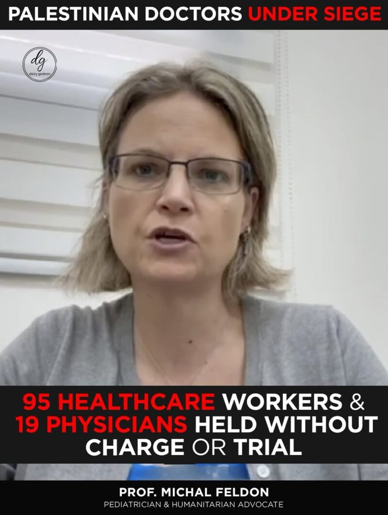 Palestinian Doctors Under Siege — 95 Health Workers, 19 Physicians Held Without Charge or Trial