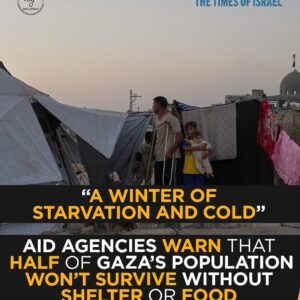 “‘A Winter of Starvation and Cold’: Aid Groups Warn Half of Gaza Could Die Without Immediate Shelter and Food”