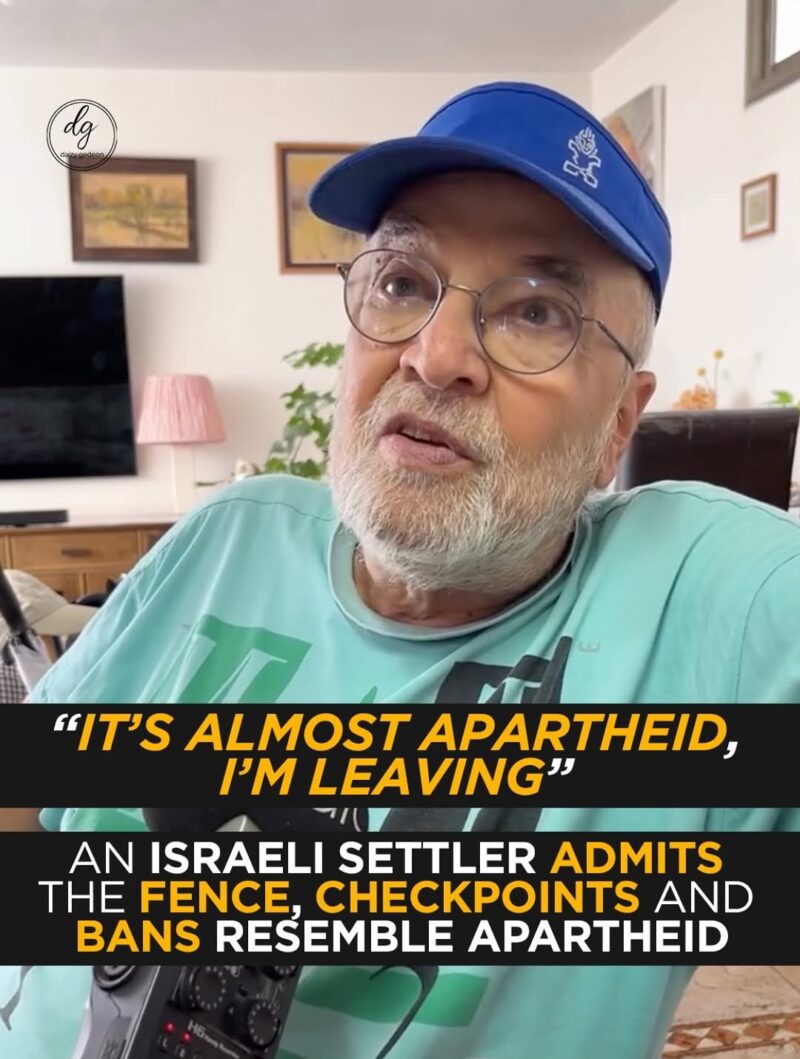 “‘It’s Almost Apartheid, I’m Leaving’ — Israeli Settler Admits Life Behind Fences and Checkpoints”
