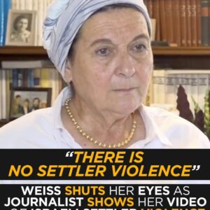 “‘There Is No Settler Violence’ — Daniella Weiss Denies Reality as Journalist Shows Her the Proof”