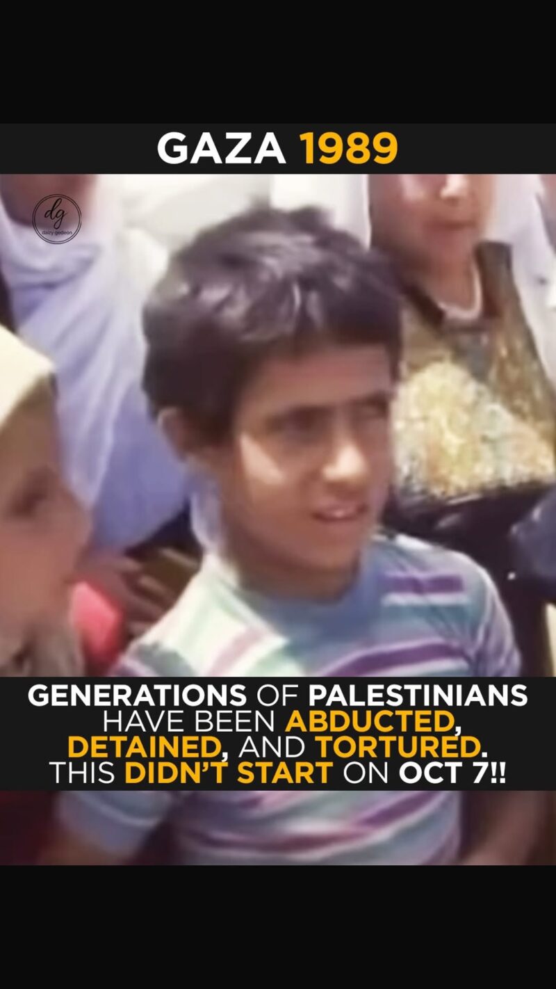 Gaza 1989: The Forgotten History of Abductions, Detentions, and Torture Long Before Oct 7