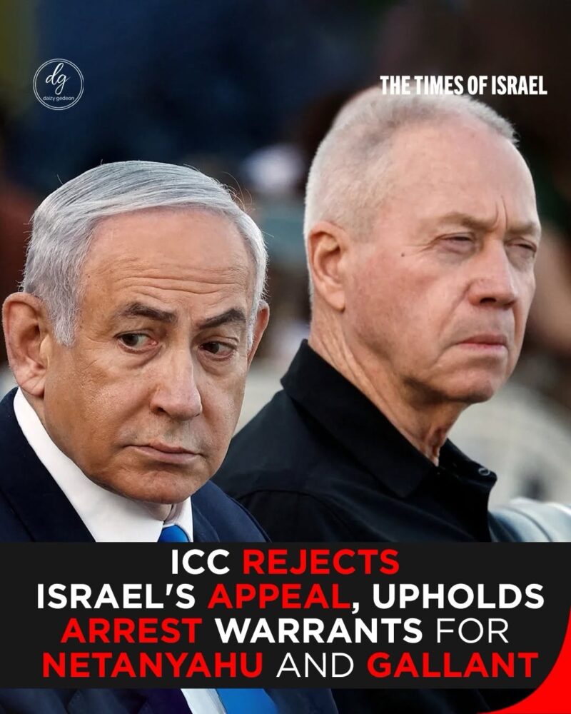 ICC Rejects Israel’s Appeal, Upholds Arrest Warrants for Netanyahu and Gallant — Report