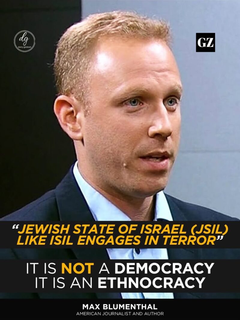 Max Blumenthal: ‘Israel Acts Like a Terror State, Not a Democracy’