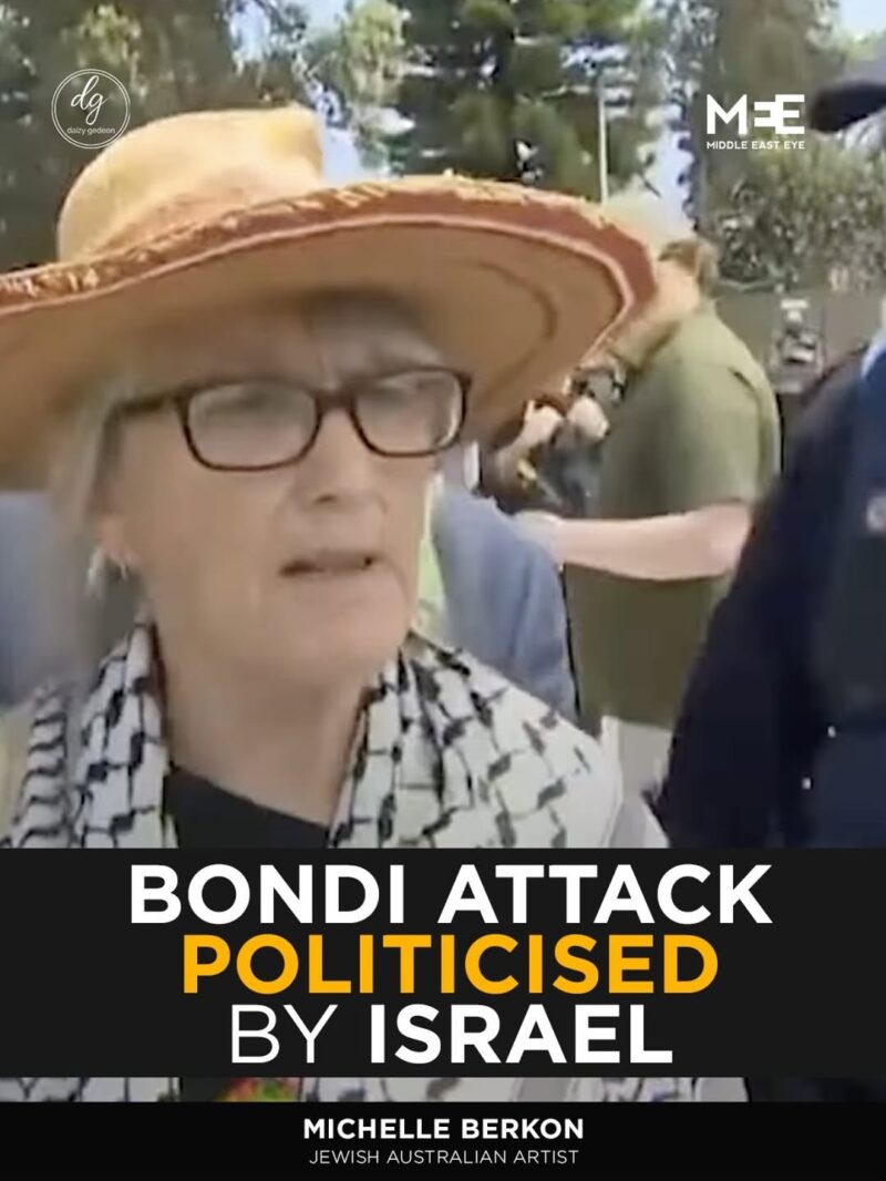 Middle East Eye: Israel Politicises Bondi Attack, Says Jewish Australian Artist Michelle Berkon