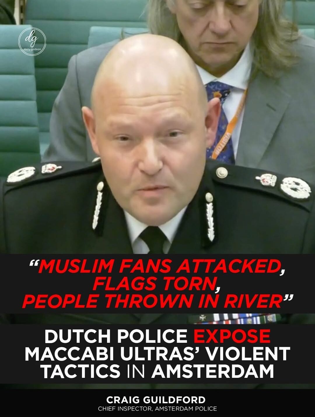 Muslim fans attacked flags torn people thrown in river Dutch police expose Maccabi ultras violence in Amsterdam