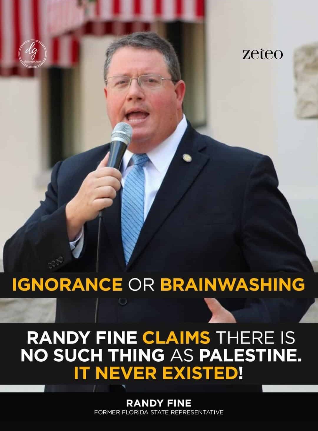 Zeteo: Florida Lawmaker Randy Fine Says ‘There Is No Such Thing as Palestine’