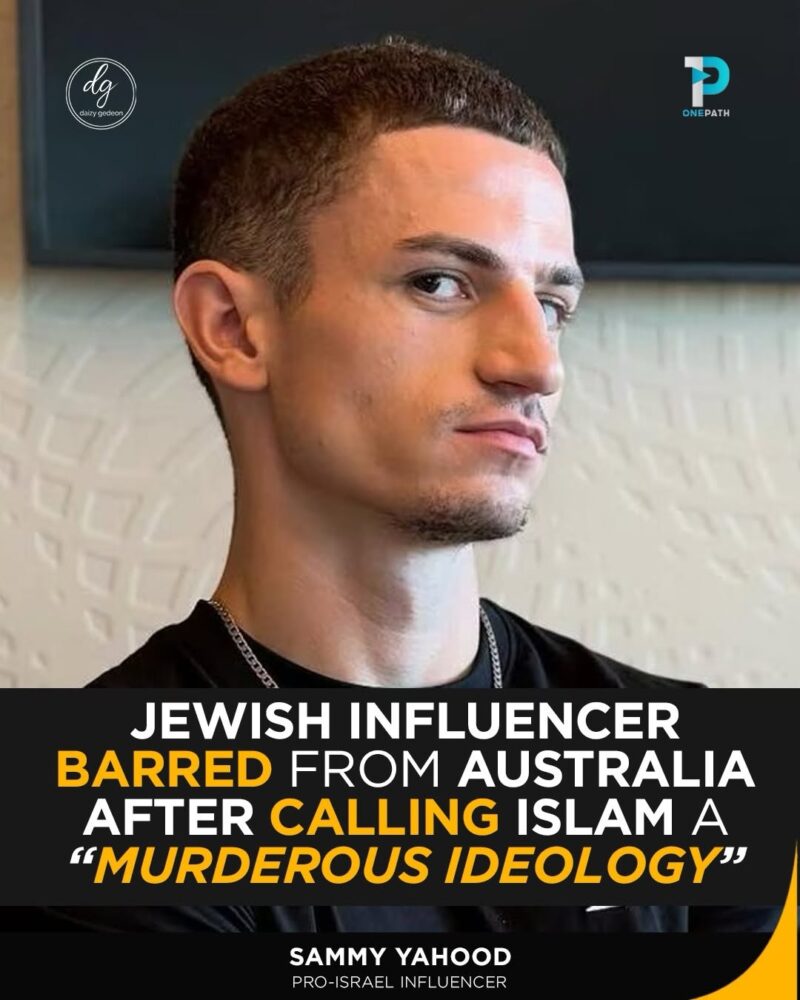 Australia Bars Pro-Israel Jewish Influencer After “Murderous Ideology” Remarks About Islam