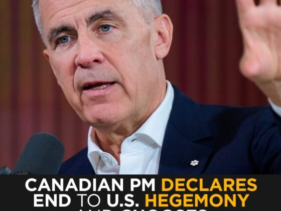 Canada’s PM Mark Carney Declares End of U.S. Hegemony: “Rules-Based Order Was a Lie”