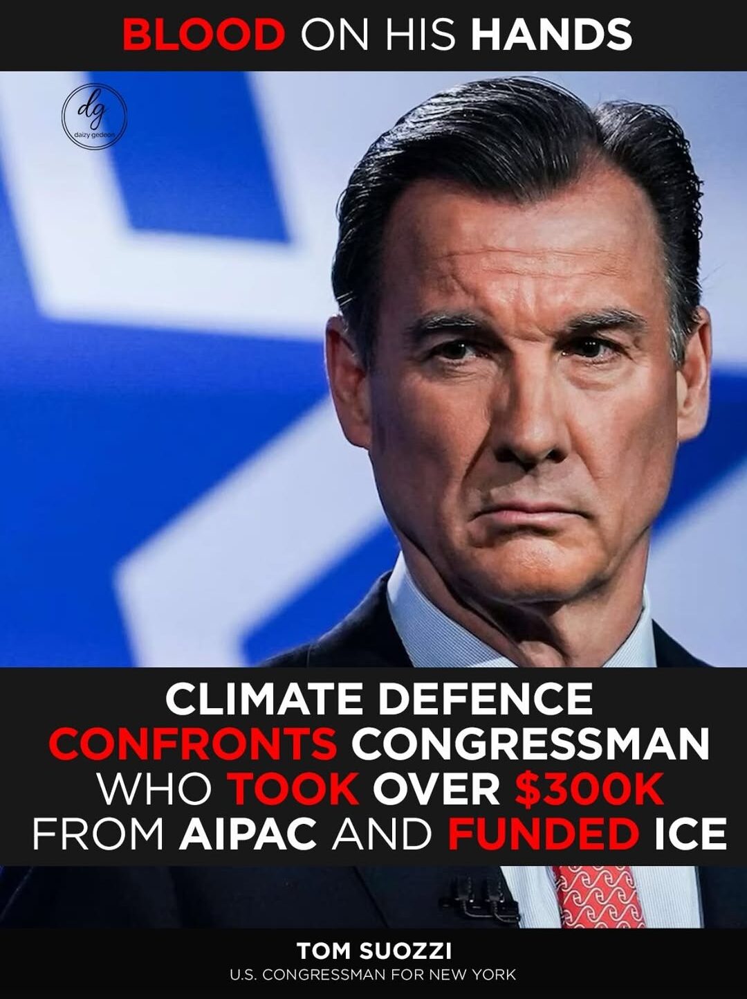 Climate Activists Confront U.S. Congressman Tom Suozzi Over AIPAC Money and Support for ICE