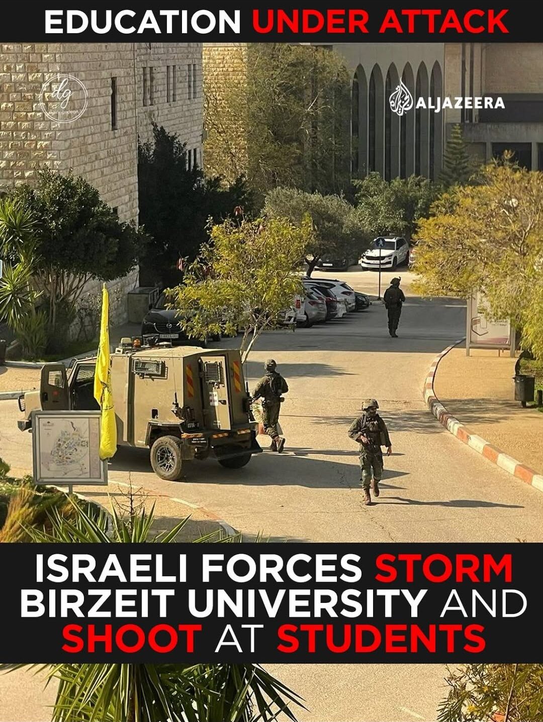Education Under Attack: Israeli Forces Storm Birzeit University, Shoot at Students