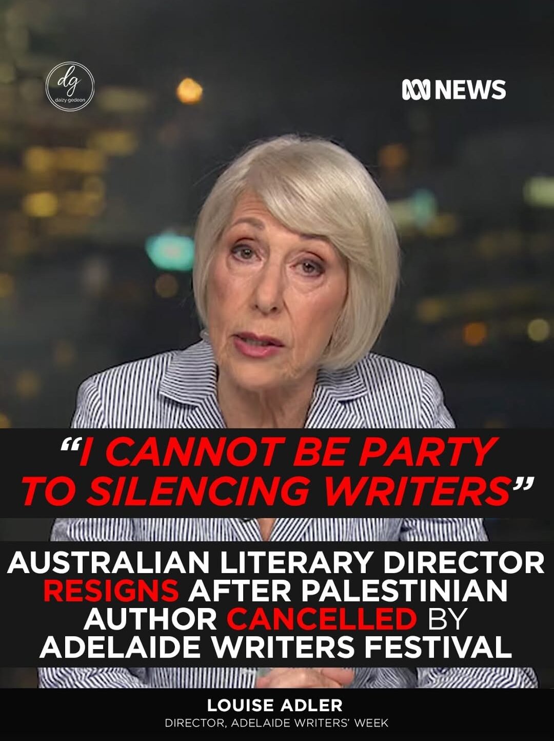 “I Cannot Be Party to Silencing Writers”: Australian Literary Director Resigns After Palestinian Author Is Cancelled