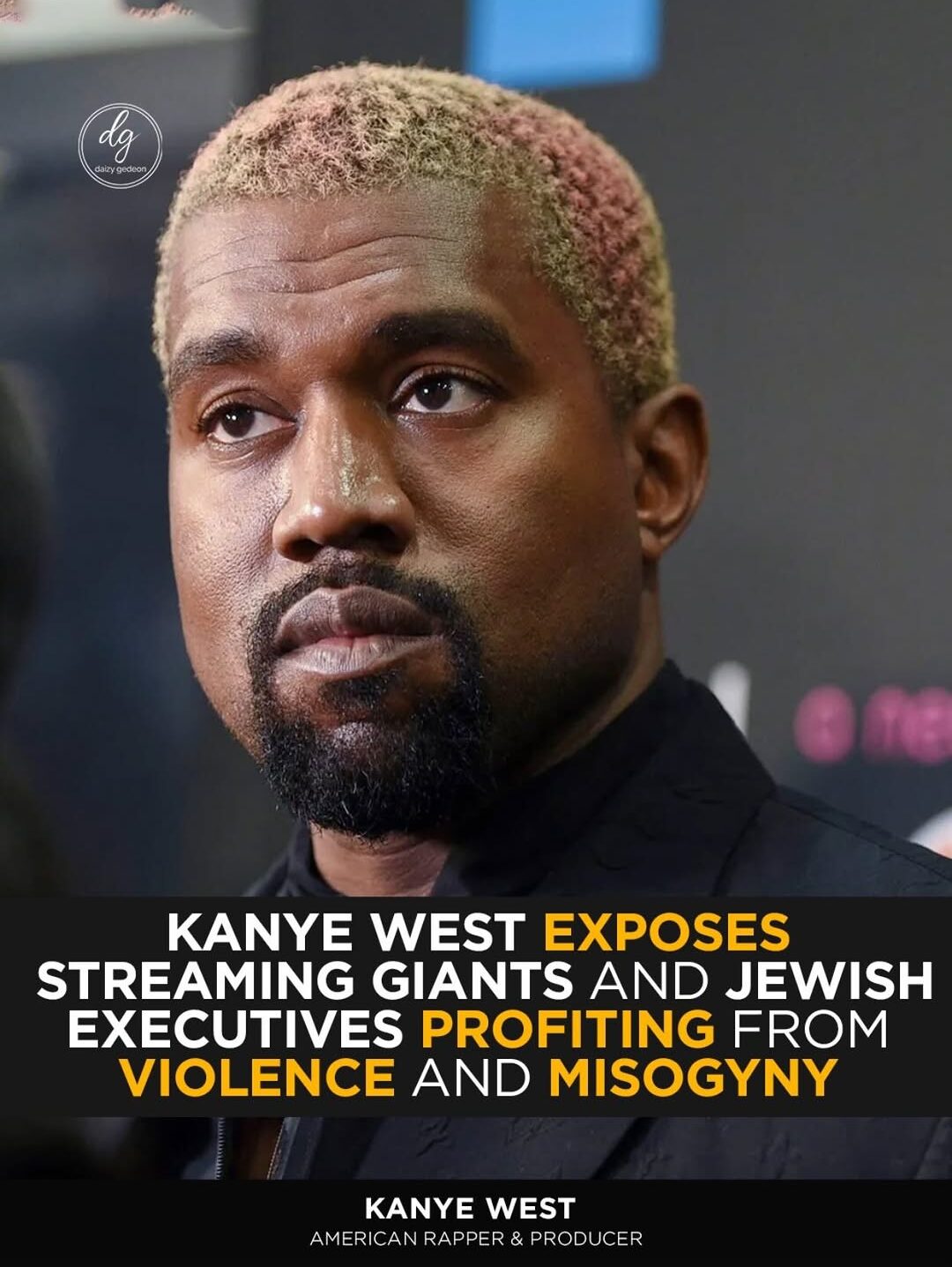 Kanye West Accuses Streaming Giants of Profiting From Violence and Misogyny