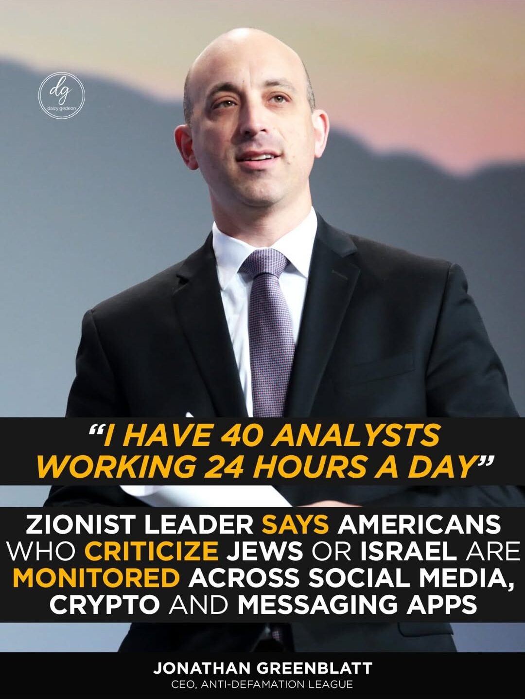 Jonathan Greenblatt Says ADL Monitors Antisemitism Across Social Media and Messaging Apps 24/7