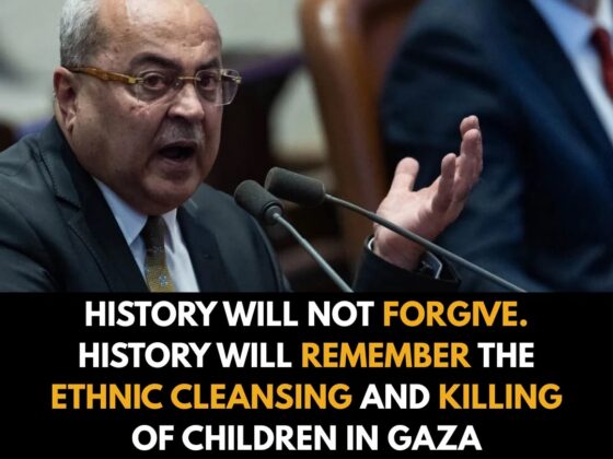 Ahmad Tibi Says History Will Remember the Killing of Children in Gaza