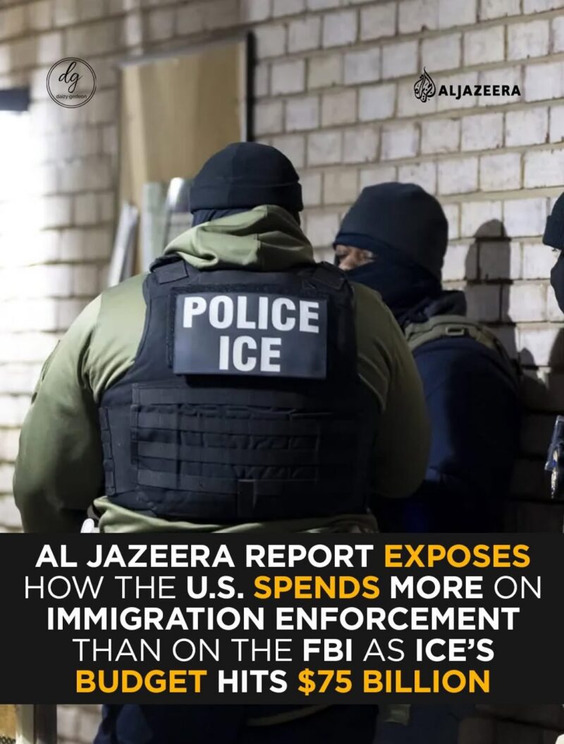 How U.S. Immigration Enforcement Spending Surpassed the FBI as ICE Budget Reached $75 Billion
