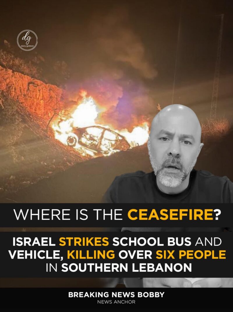 Israel Strike in Southern Lebanon Hits School Bus, Kills Six