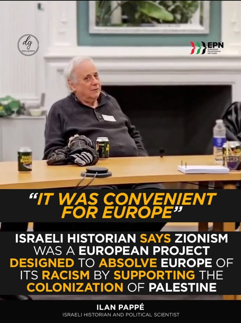 Israeli Historian Ilan Pappé Claims Zionism Was Backed by Europe to Address Its Anti-Jewish Racism
