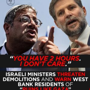 Itamar Ben-Gvir and Bezalel Smotrich Warn West Bank Could Become “Like Gaza”