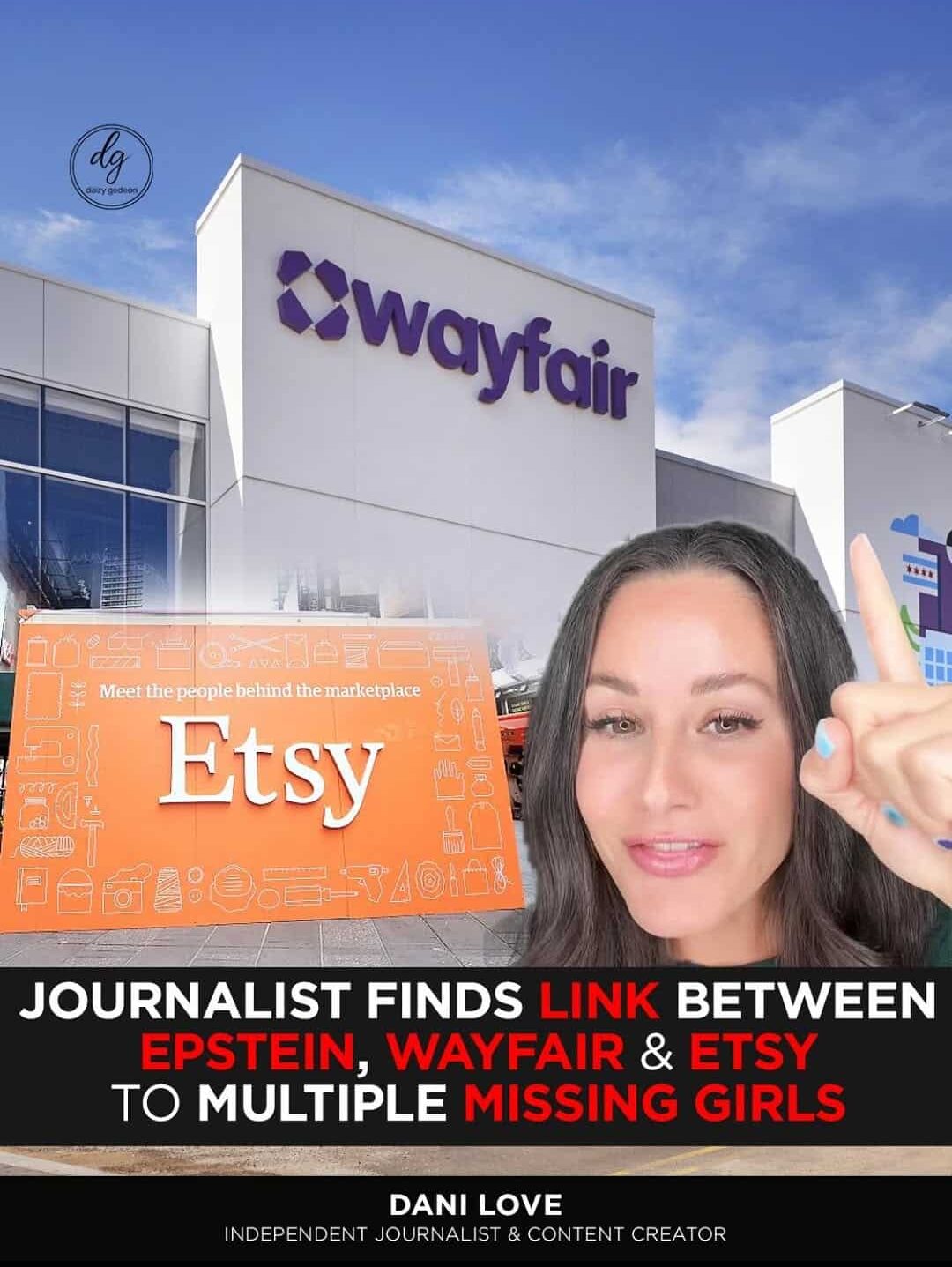Journalist Claims to Find Links Between Epstein, Wayfair, Etsy and Missing Girls Cases