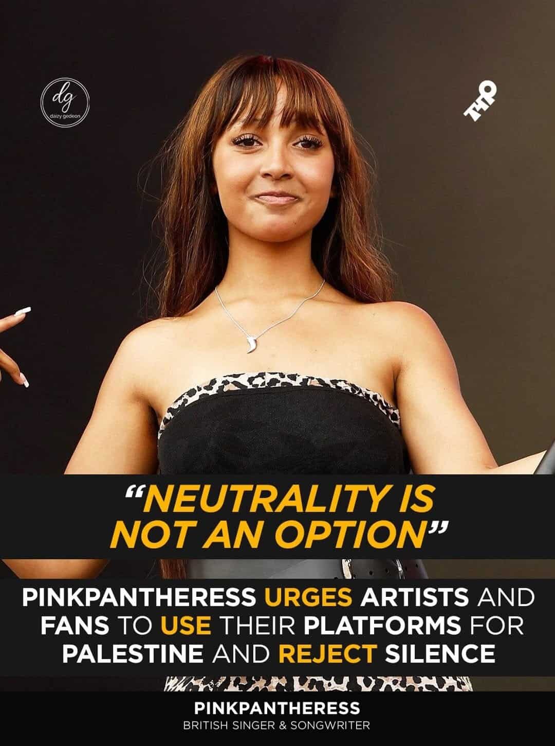 “Neutrality Is Not an Option”: PinkPantheress Urges Artists to Speak Out for Palestine