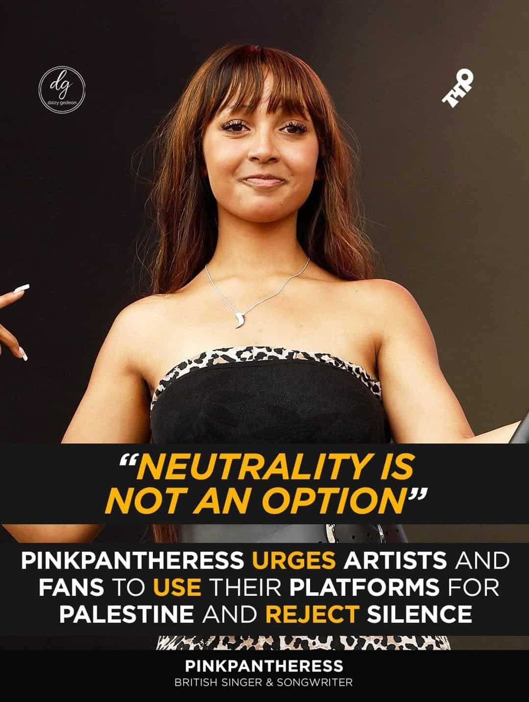 “Neutrality Is Not an Option”: PinkPantheress Urges Artists to Speak Out for Palestine