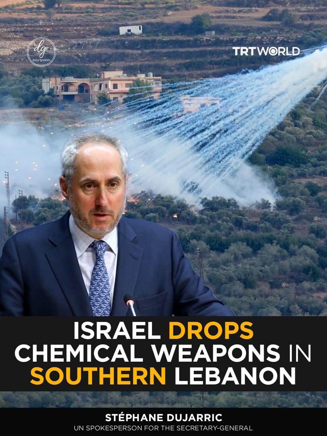 TRT World: Israel Accused of Using Chemical Weapons in Southern Lebanon