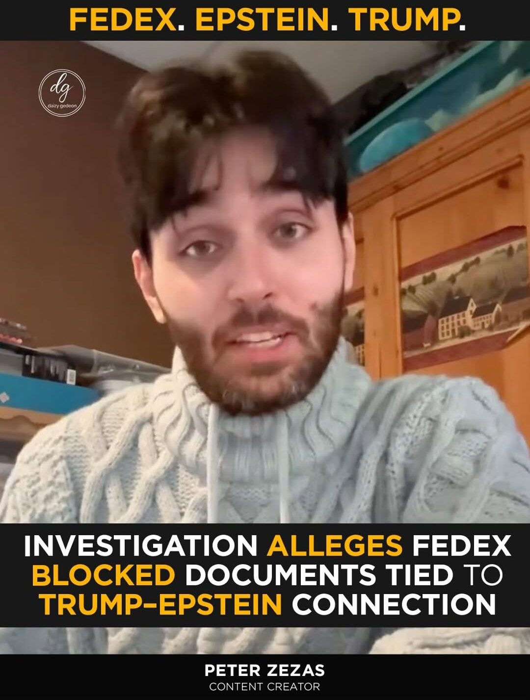 Trump-Epstein Files Allegedly Blocked by FedEx, Investigation Says