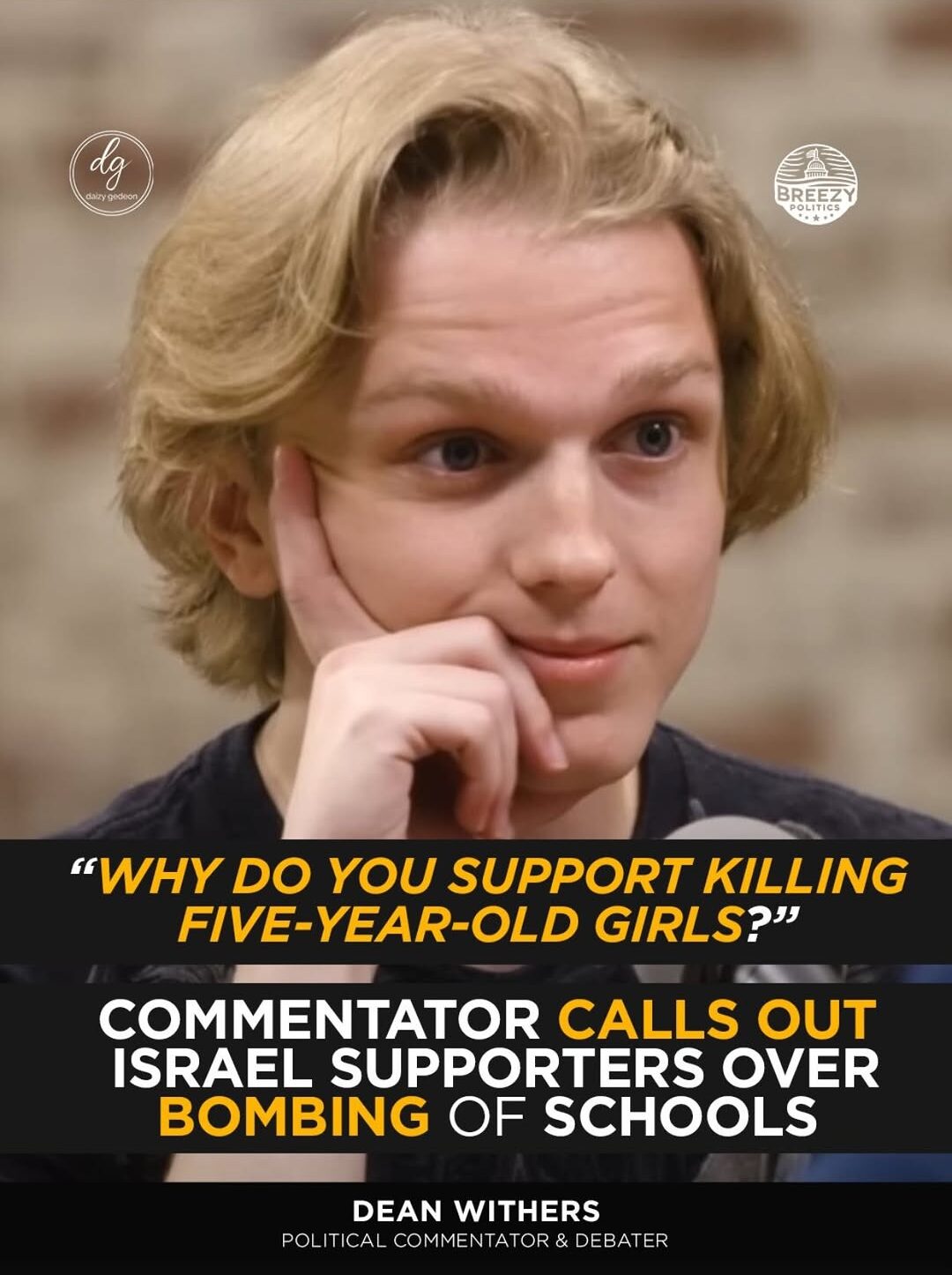 Why Do You Support Killing Five-Year-Old Girls? Commentator Confronts Israel Supporters Over School Bombings