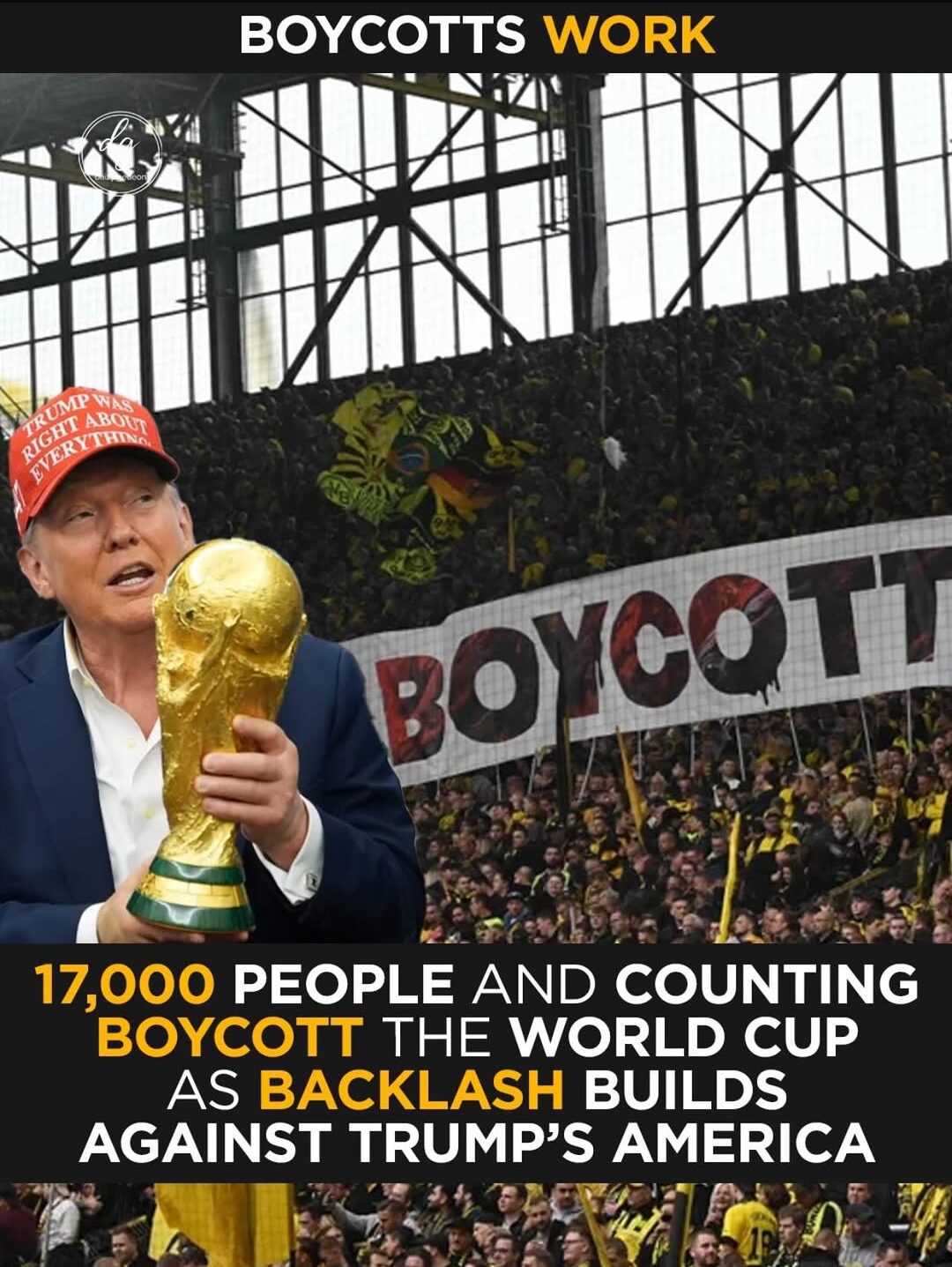World Cup Boycott Reaches 17,000 Amid Criticism of Trump’s America