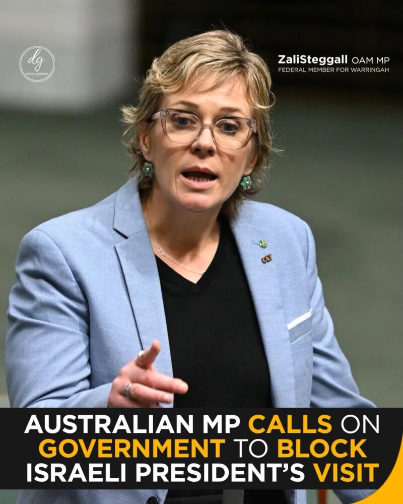 Zali Steggall MP Calls on Australian Government to Block Israeli President’s Visit