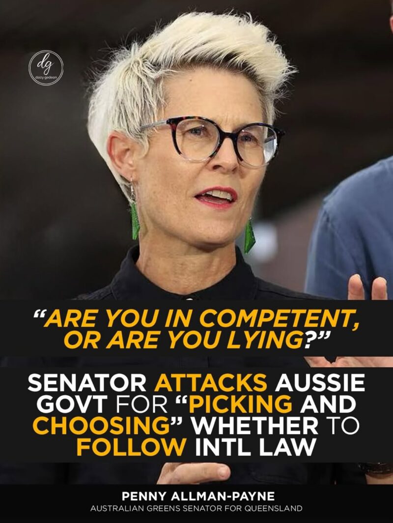 Penny Allman-Payne Slams Australian Government Over ‘Picking and Choosing’ International Law