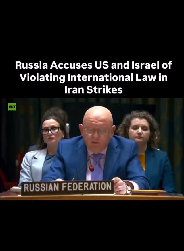 Russia Says U.S.–Israel Military Action in Iran Violates International Law