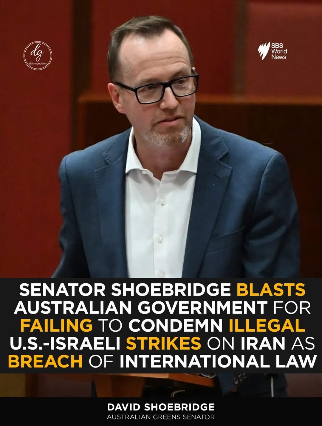 Australian Greens Criticize Govt for Failing to Denounce US-Israel Strikes on Iran