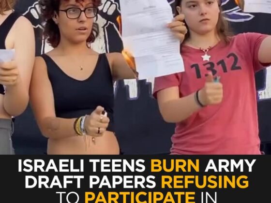 Video Shows Israeli Teens Burning Draft Papers in Protest Against Gaza War