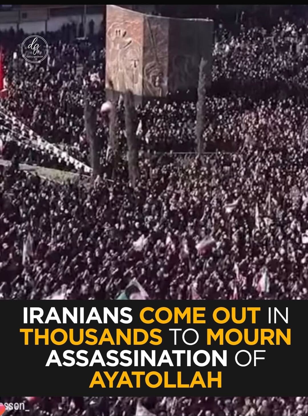 Breaking: Iranians Fill Streets to Grieve Ayatollah Khamenei’s Death