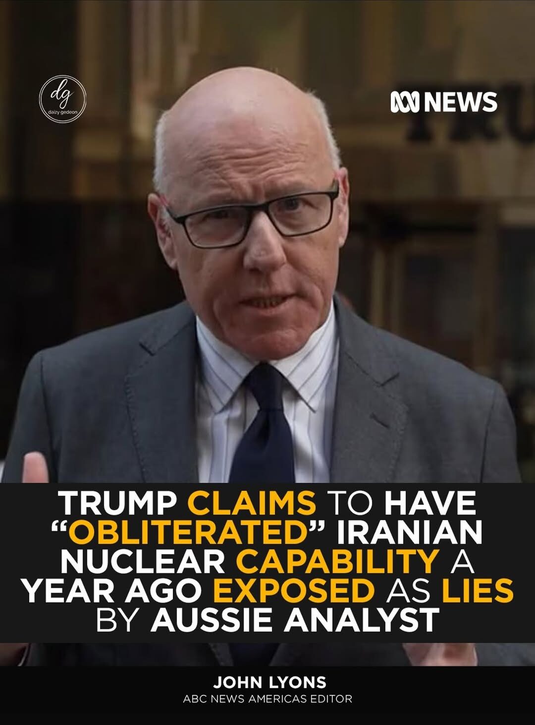 Donald Trump Claim He ‘Obliterated’ Iran’s Nuclear Program Challenged by Analyst John Lyons