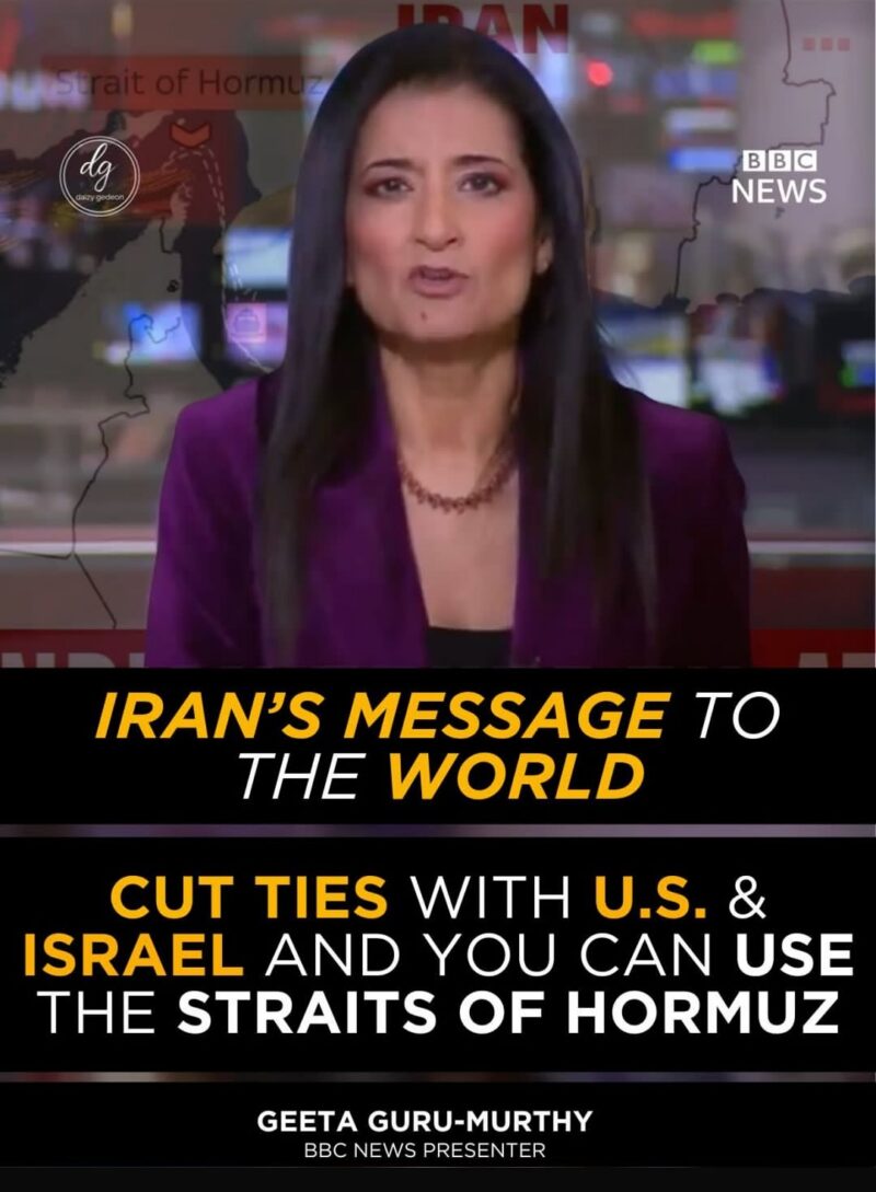 BBC: Iran Signals Strait of Hormuz Access if Countries Cut Ties With U.S. and Israel