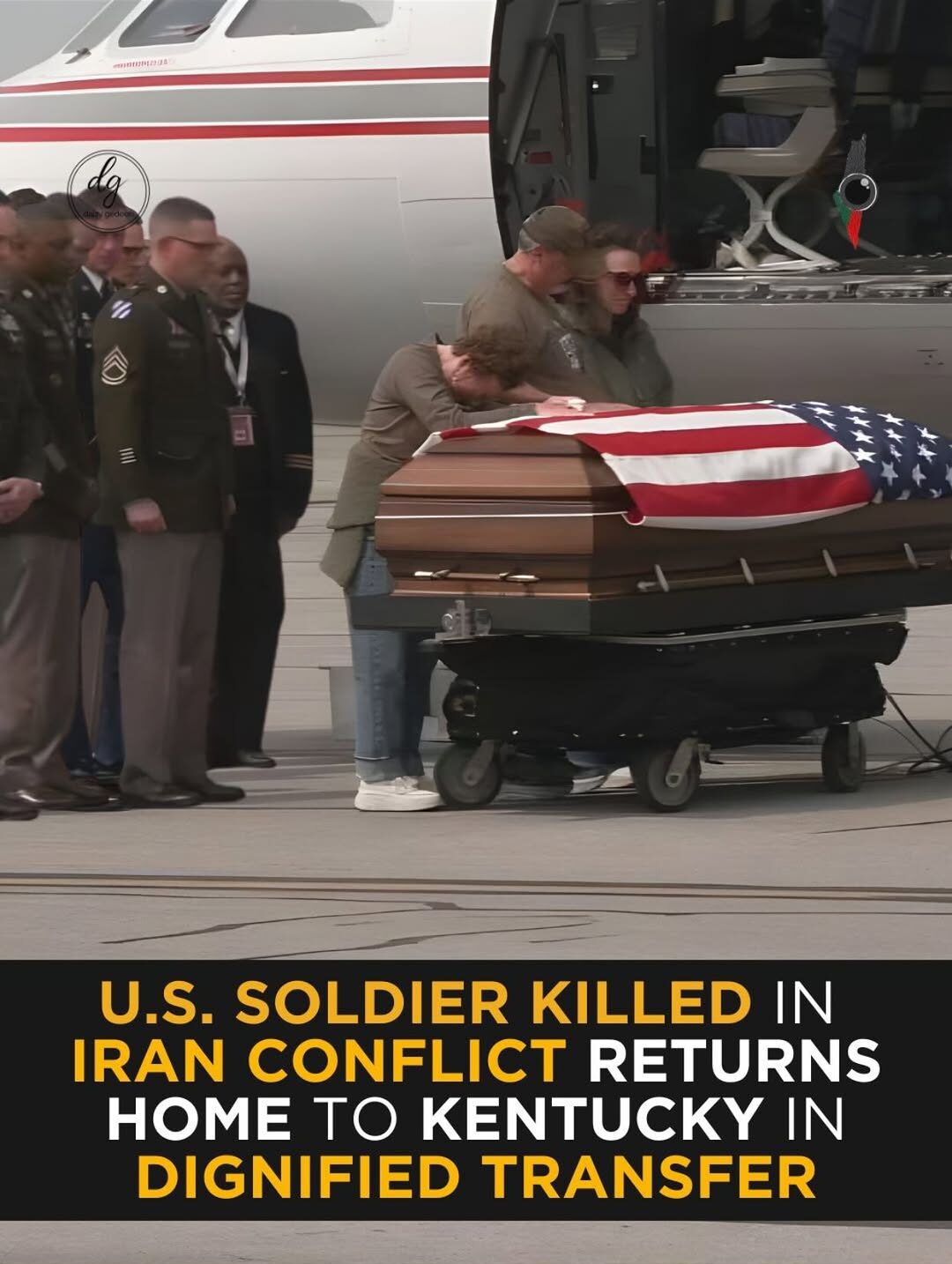U.S. Soldier Killed in Iran Conflict Returns Home to Kentucky in Dignified Transfer
