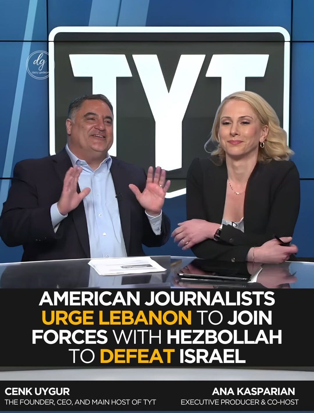 Cenk Uygur and Ana Kasparian Spark Debate with Comments on Lebanon, Hezbollah, and Israel