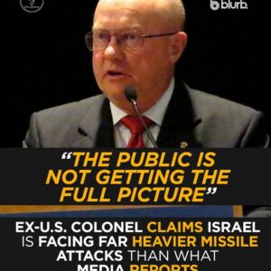 Ex-U.S. Colonel Lawrence Wilkerson Claims Israel Facing “Far Heavier” Missile Attacks Than Media Reports