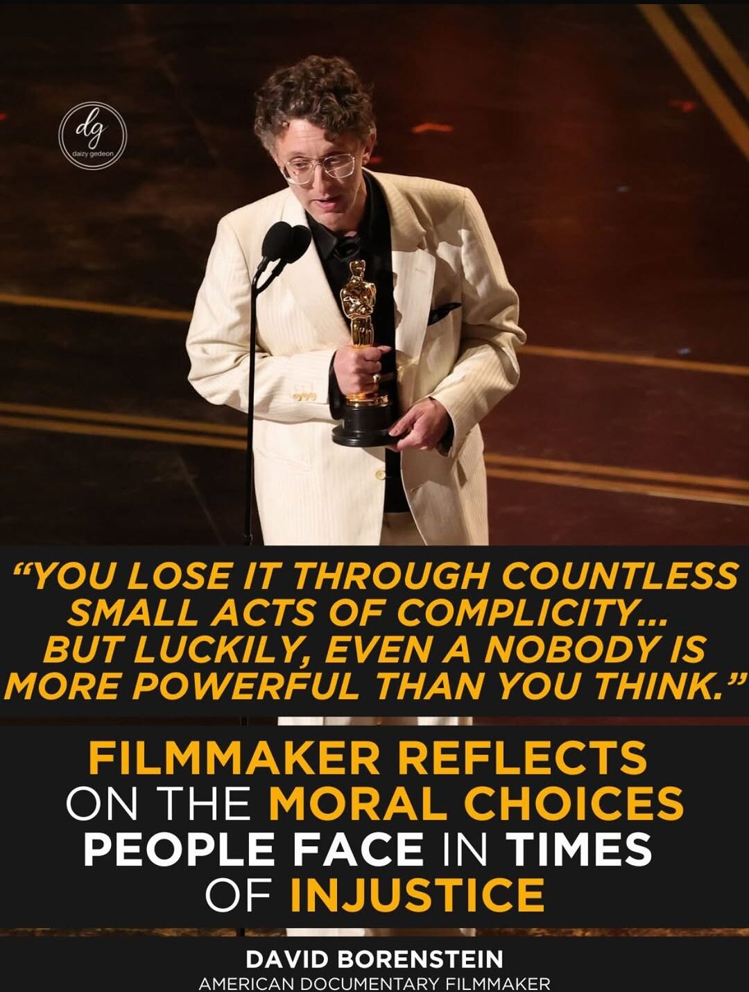 Filmmaker David Borenstein Warns How ‘Small Acts of Complicity’ Enable Injustice