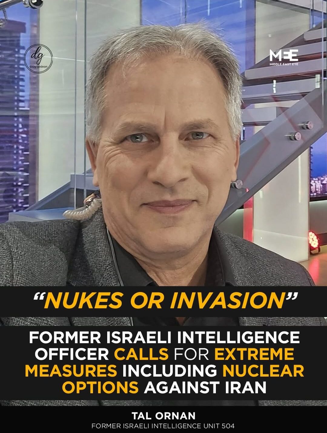Former Israeli Intel Expert Says Only Nuclear or Military Invasion Will Stop Iran